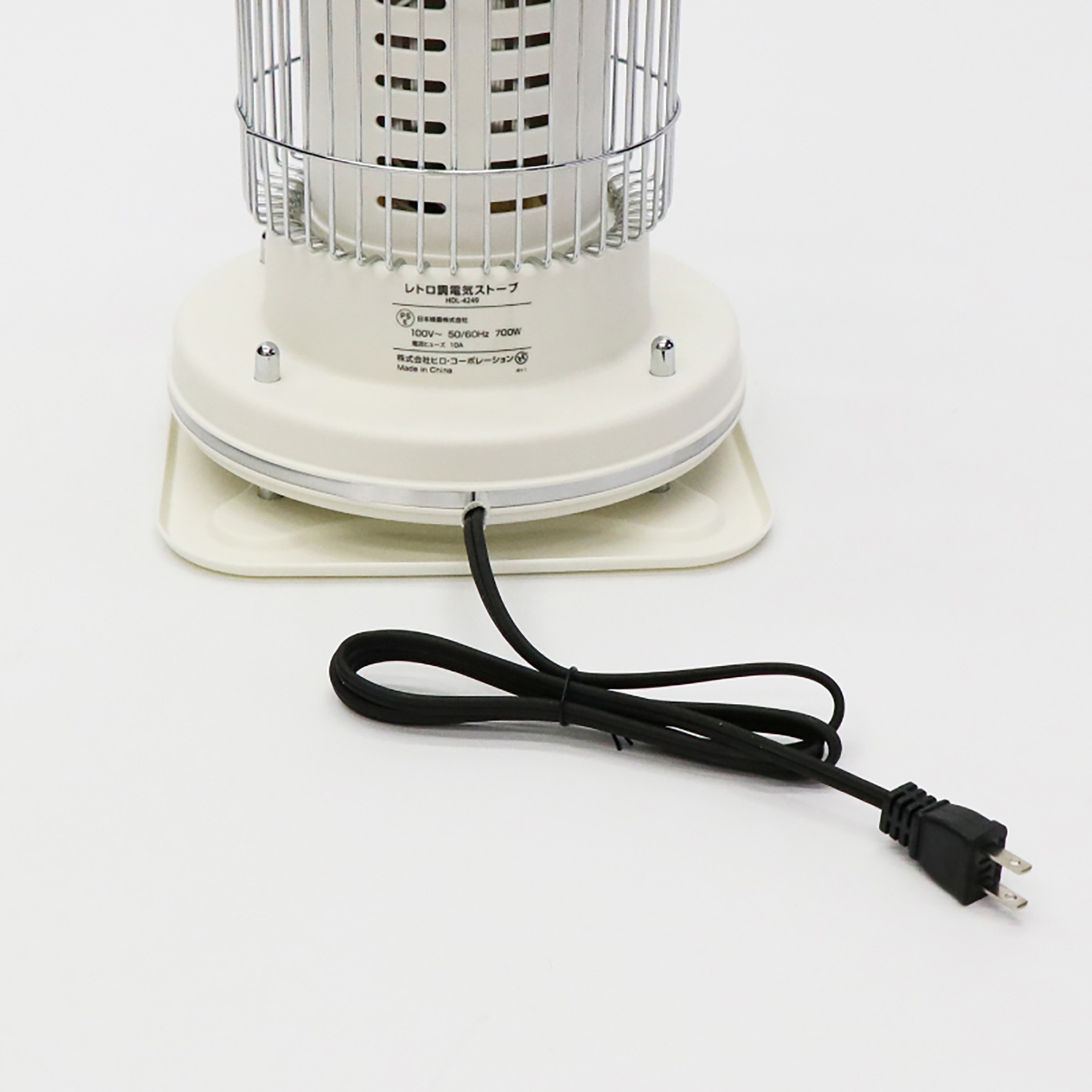 HDL-4249 レトロ調電気ストーブ 1台 ヒロ・コーポレーション 【通販