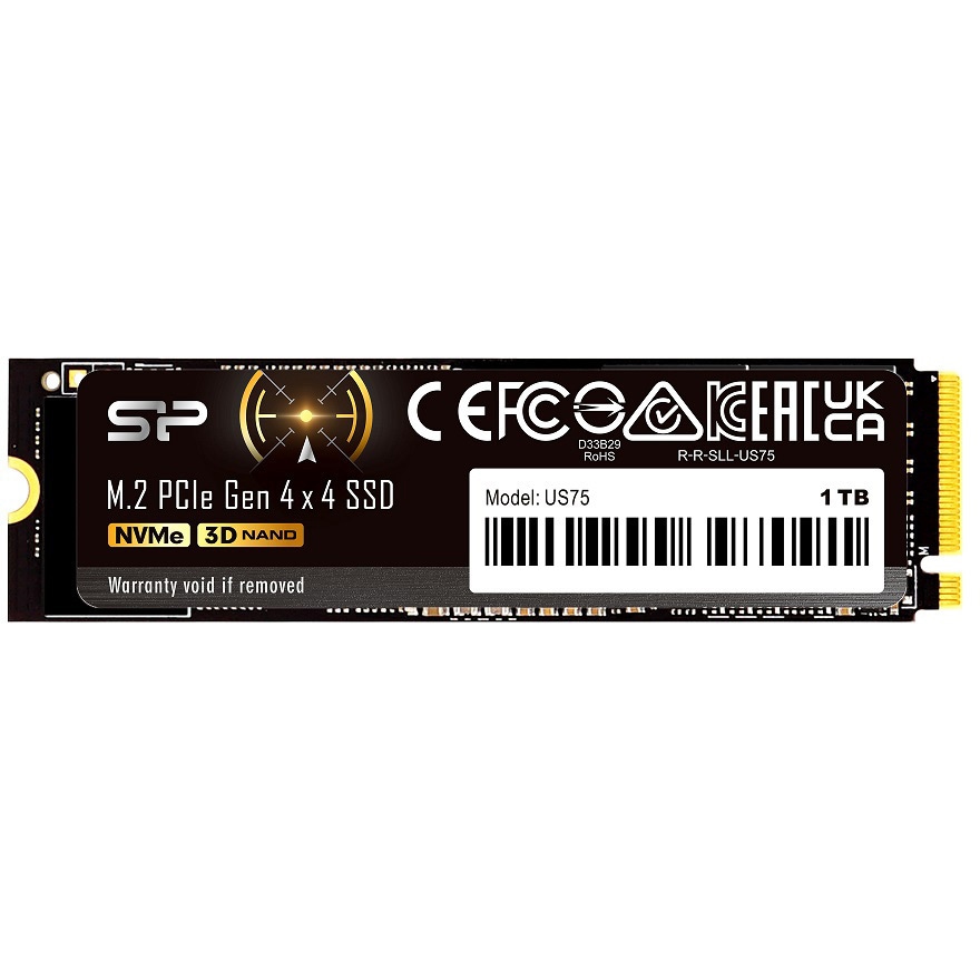 SP01KGBP44US7505 内蔵SSD M.2 PCIe Gen4x4 US75 高速 シリコンパワー