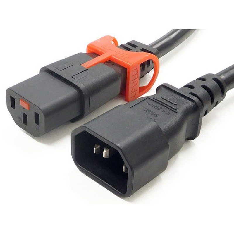 APW15-C14/C13LS-01 ロックスリム電源ケーブル C14/C13LS エイム電子