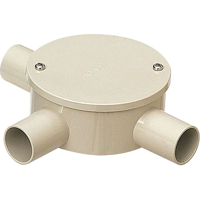 PVM22-3KPJ 露出用丸形ボックス( カブセ蓋)防水タイプ 未来工業 種類3