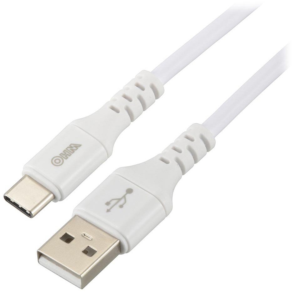 SMT-L20CAS-W Type-Cケーブル USB-A to USB-C オーム電機 ケーブル長2m