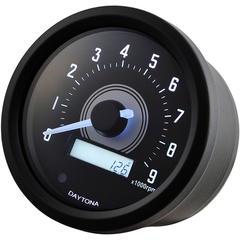 17252 VELONA バイク用 タコメーターキット Φ60/9000rpm表示 1セット