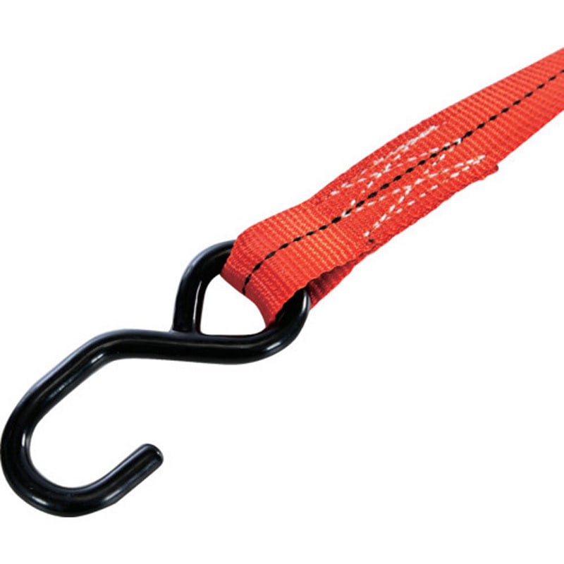 GV25A-125S ベルト荷締機 TRUSCO S字フック(オープンフック) ベルト幅