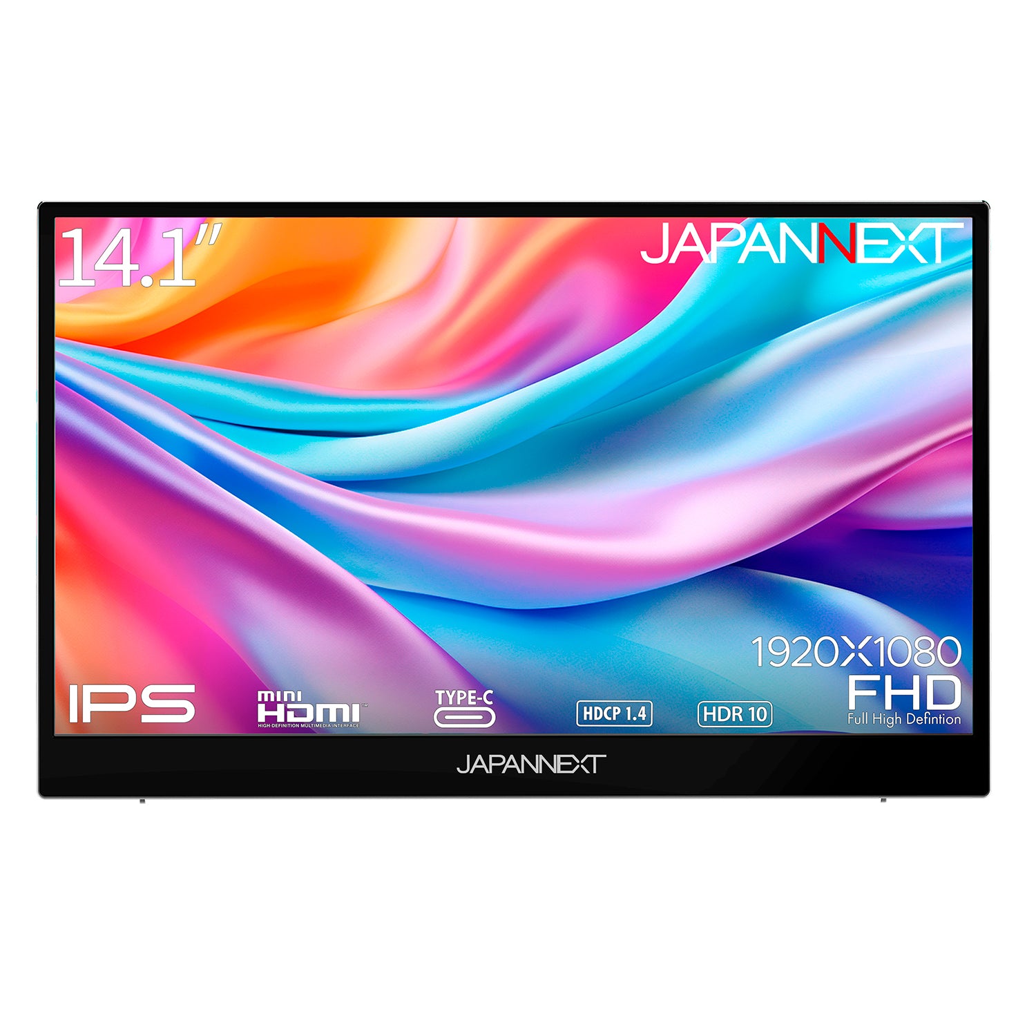JAPANNEXT 14.1インチ IPSパネル搭載 フルHD(1920x1080)解像度