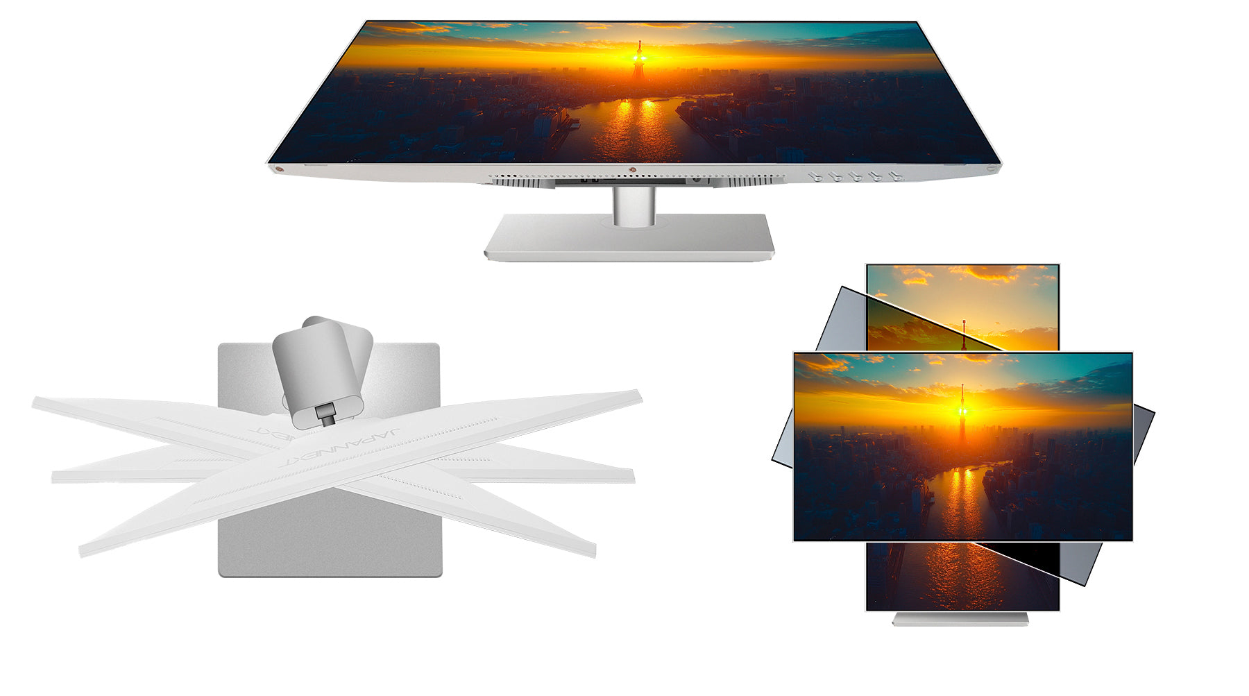 JAPANNEXT 27インチ IPSパネル搭載 10点マルチタッチ対応 WQHD