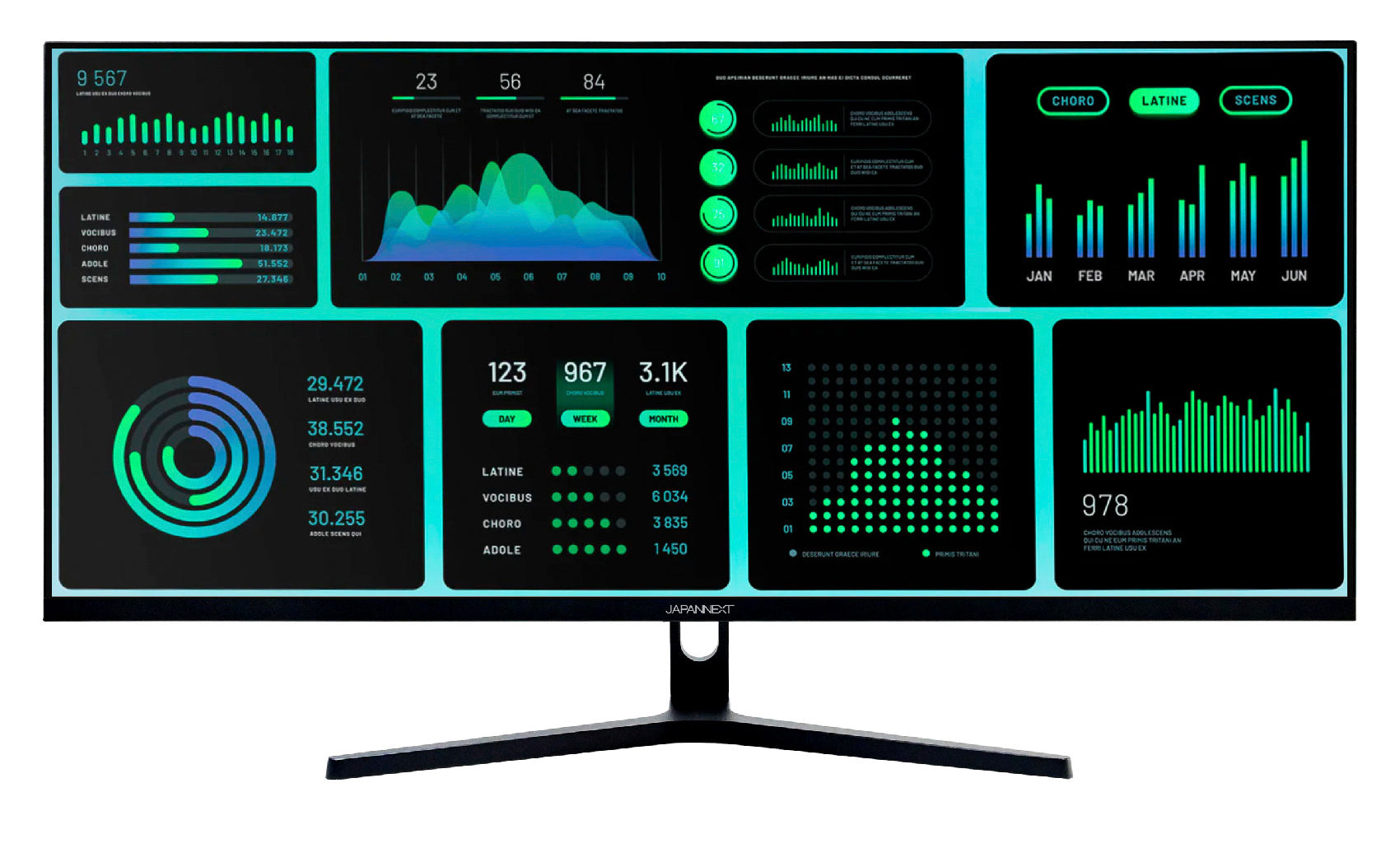 JAPANNEXT 34インチIPSパネル ウルトラワイド(UWQHD)ゲーミング