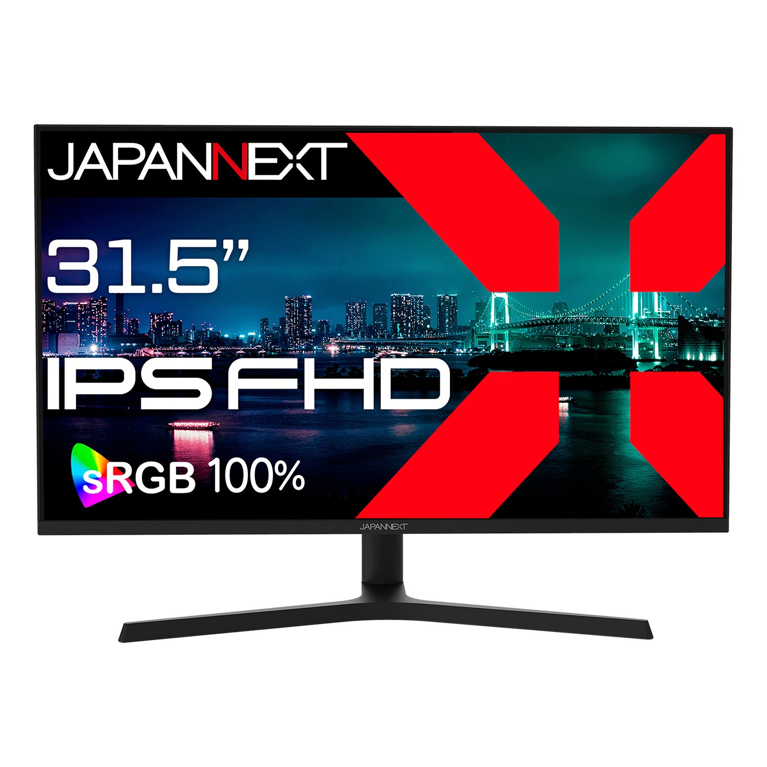 JAPANNEXT 31.5インチ IPSパネル搭載 フルHD(1920x1080)解像度 液晶