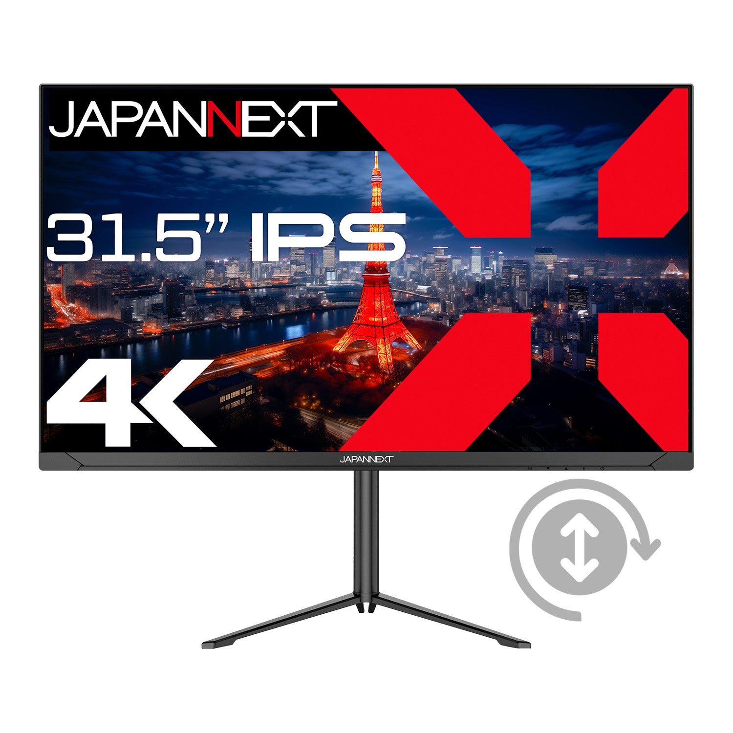 JAPANNEXT 31.5インチ IPSパネル搭載 4K(3840x2160)解像度 液晶