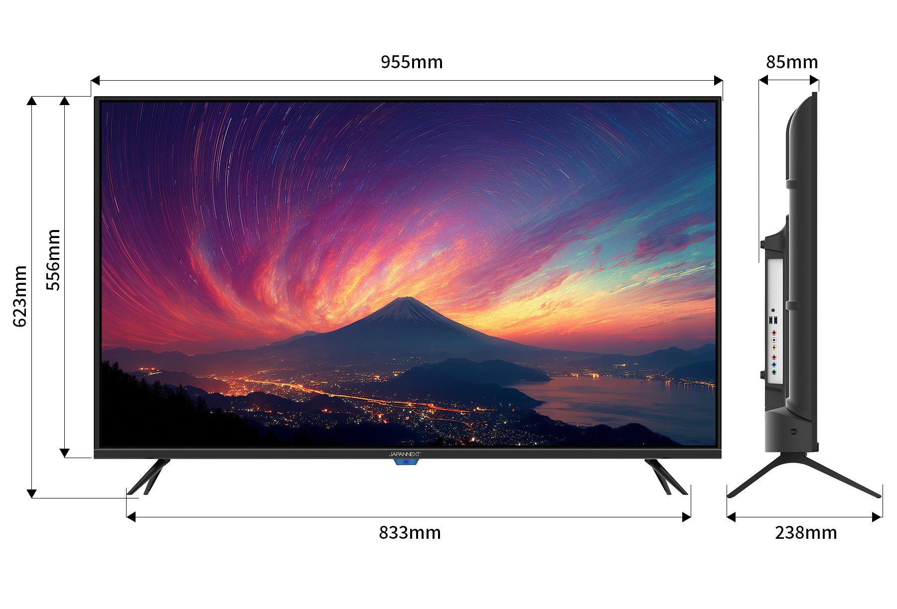 2年保証モデル】 JAPANNEXT 43インチ IPSパネル搭載 フルHD(1920x1080