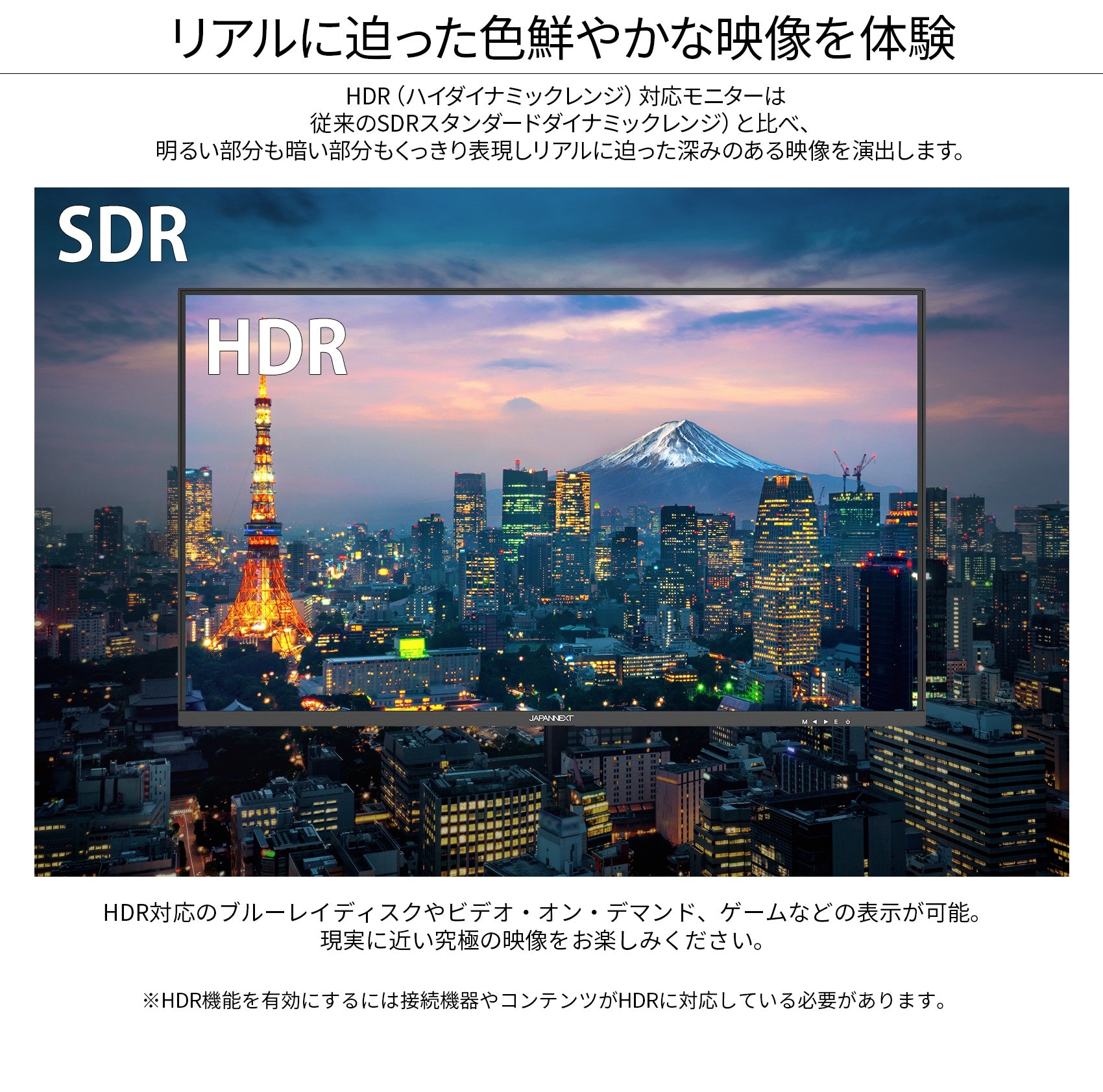 JAPANNEXT 31.5インチ VAパネル搭載 4K解像度（3840x2160）液晶