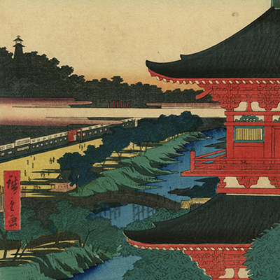 名所江戸百景一覧－銀座 秋華洞