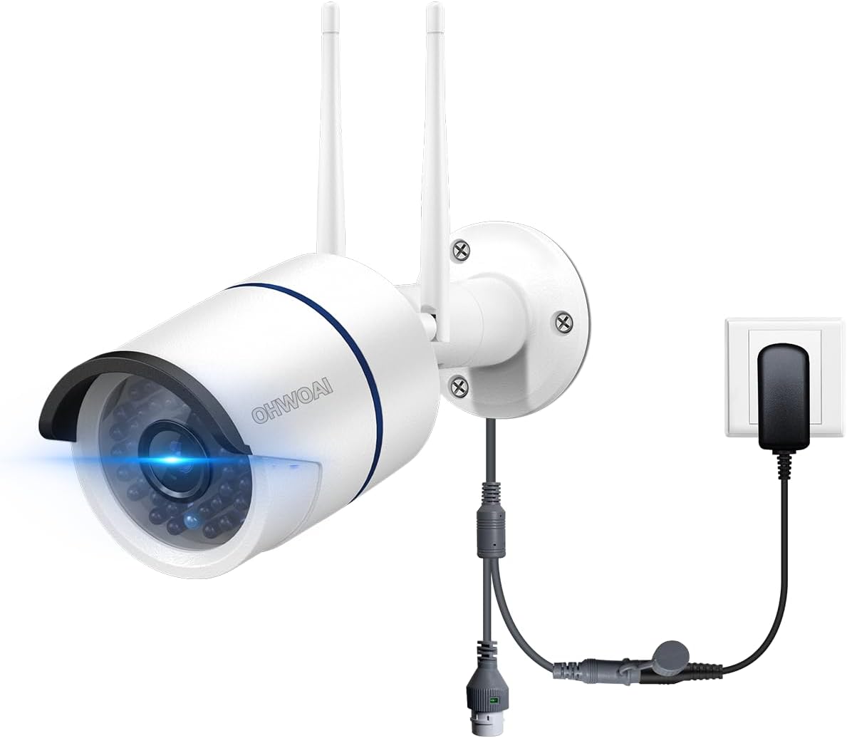 300万画素 追加用ワイヤレス防犯カメラ 単独使用不可 IP67防水防塵