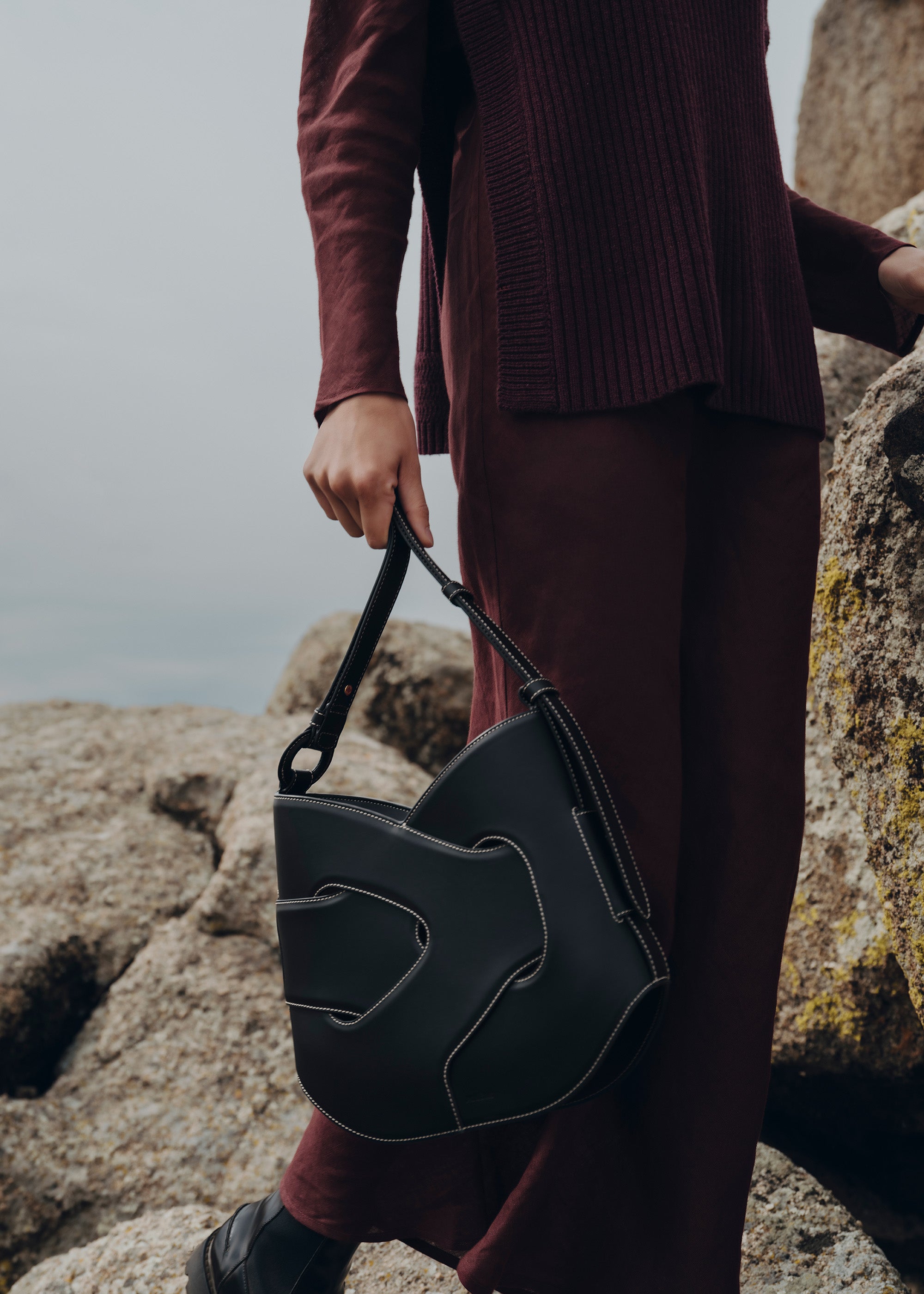 Polène | バッグ - Nodde Hobo - ブラック スムース