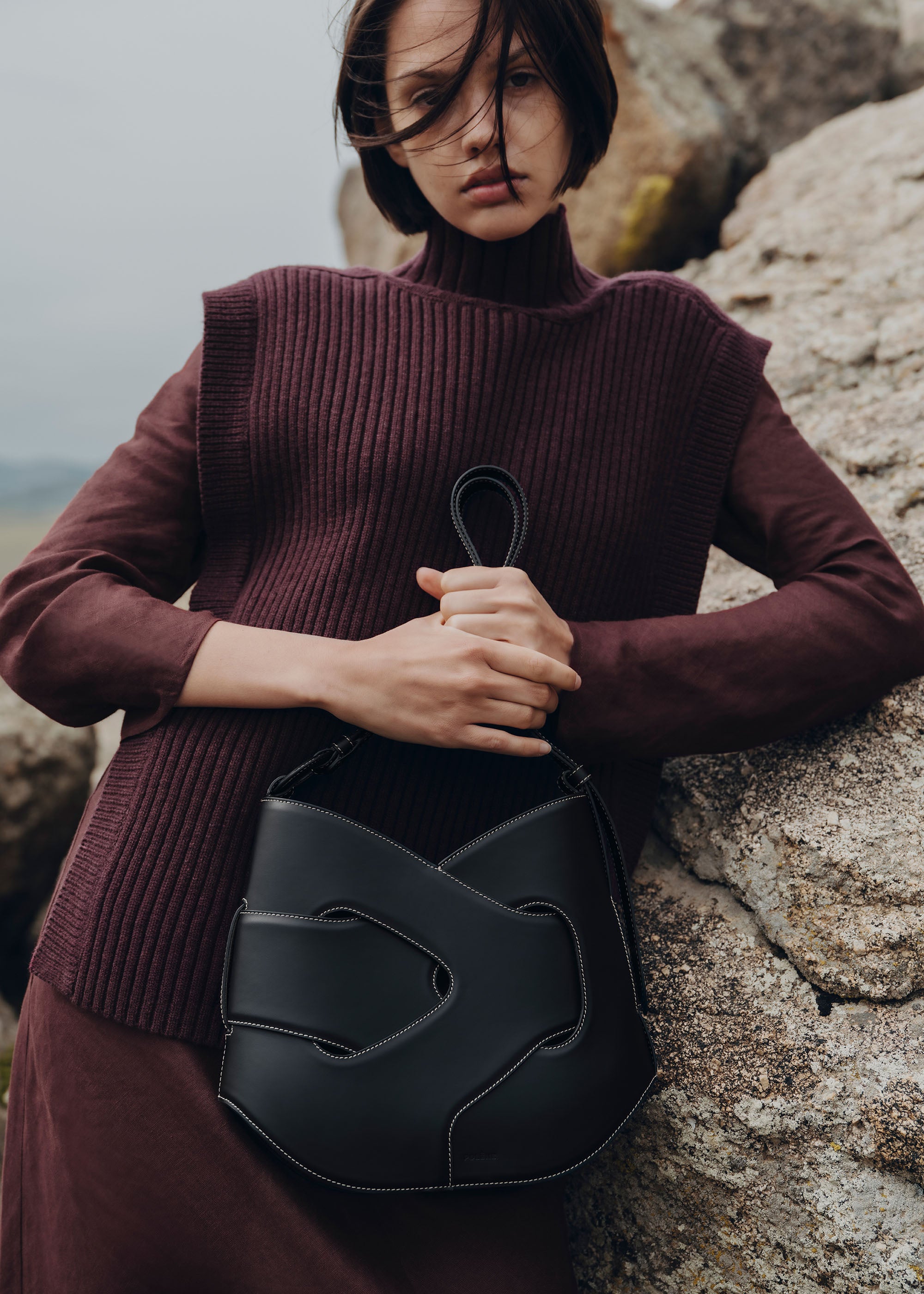 Polène | バッグ - Nodde Hobo - ブラック スムース