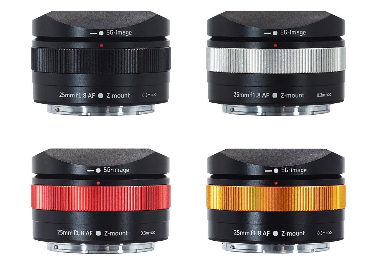 SG-image、 APS-C用大口径広角レンズ「AF 25mm F1.8」にニコンZ