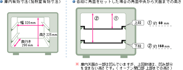 電子レンジ│寸法図（RE-V85BJ）：シャープ
