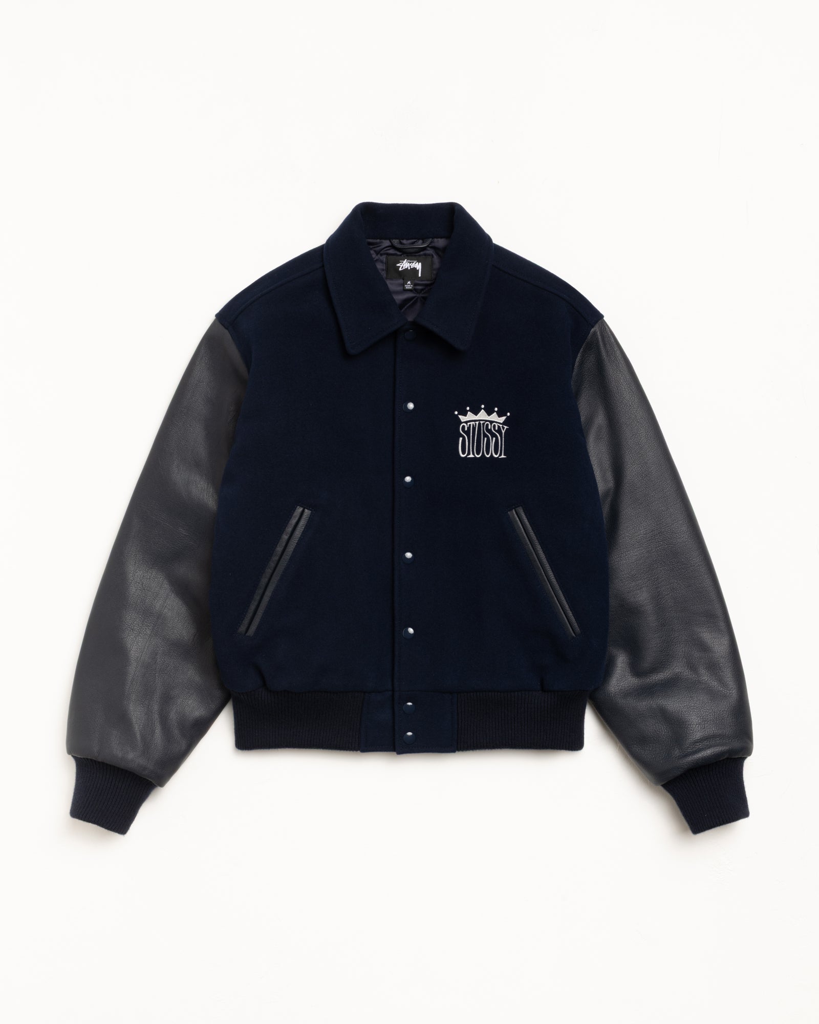 King Varsity Jacket – Navy | Outerwear | Stüssy Japan
