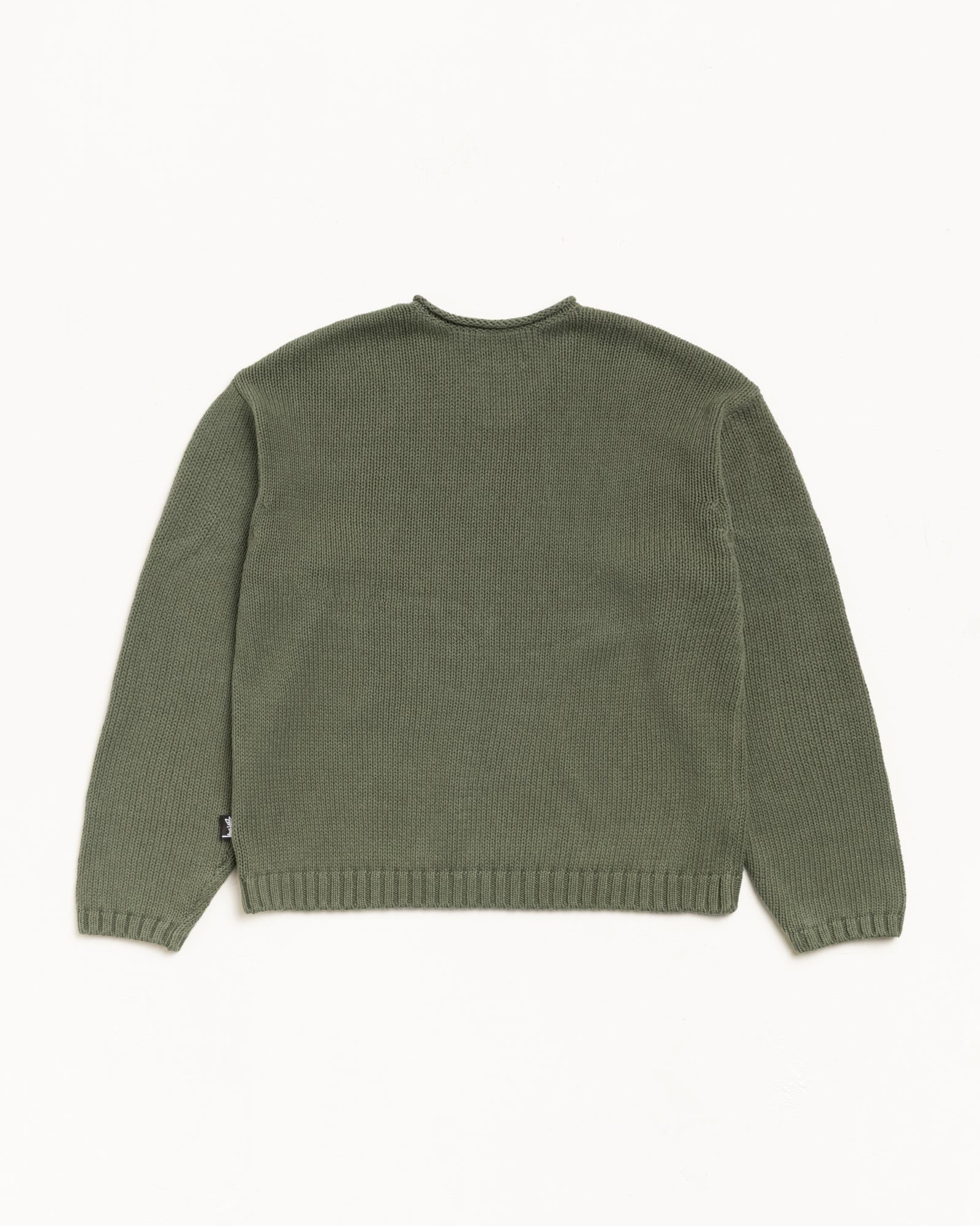 Roll V Neck Sweater – Olive | Tops & Knits | Stüssy Japan