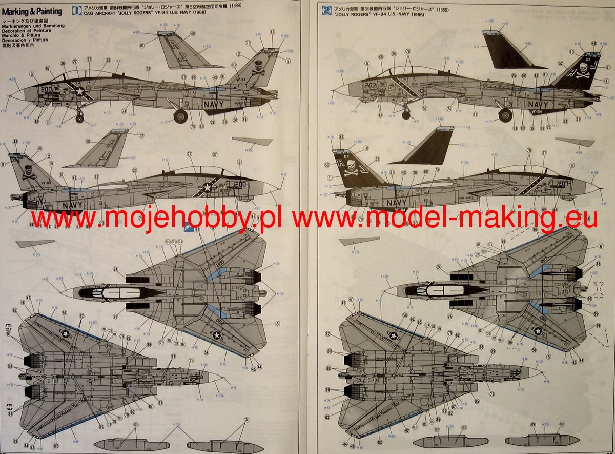 F-14A VF-41 Black Aces Hasegawa 00955