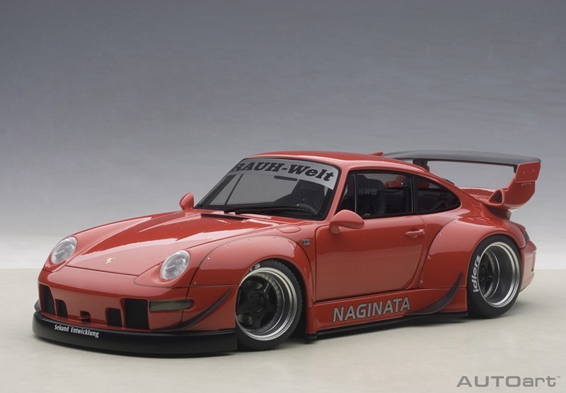 Porsche 993 RWB (red/gun grey wheels) (composite model/2-door