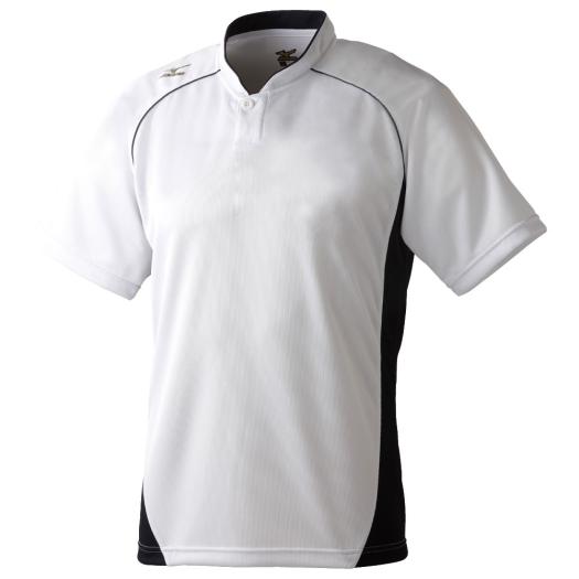 マルチベースボールシャツ(ハーフボタン小衿付き)|52LE216|BBシャツ／T