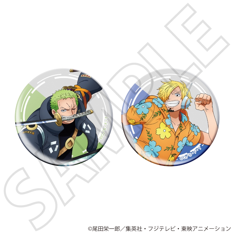 ONE PIECE』缶バッジセット／ゾロ・サンジ エッグヘッド編