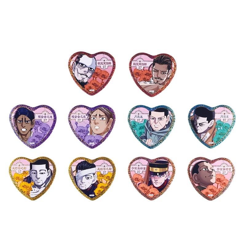 ゴールデンカムイ』鶴見篤四郎の「愛です」缶バッジ第2弾（全10種＋