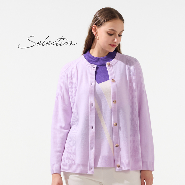 L～4L/アンサンブル対応】カシミヤニットカーディガン | レディース