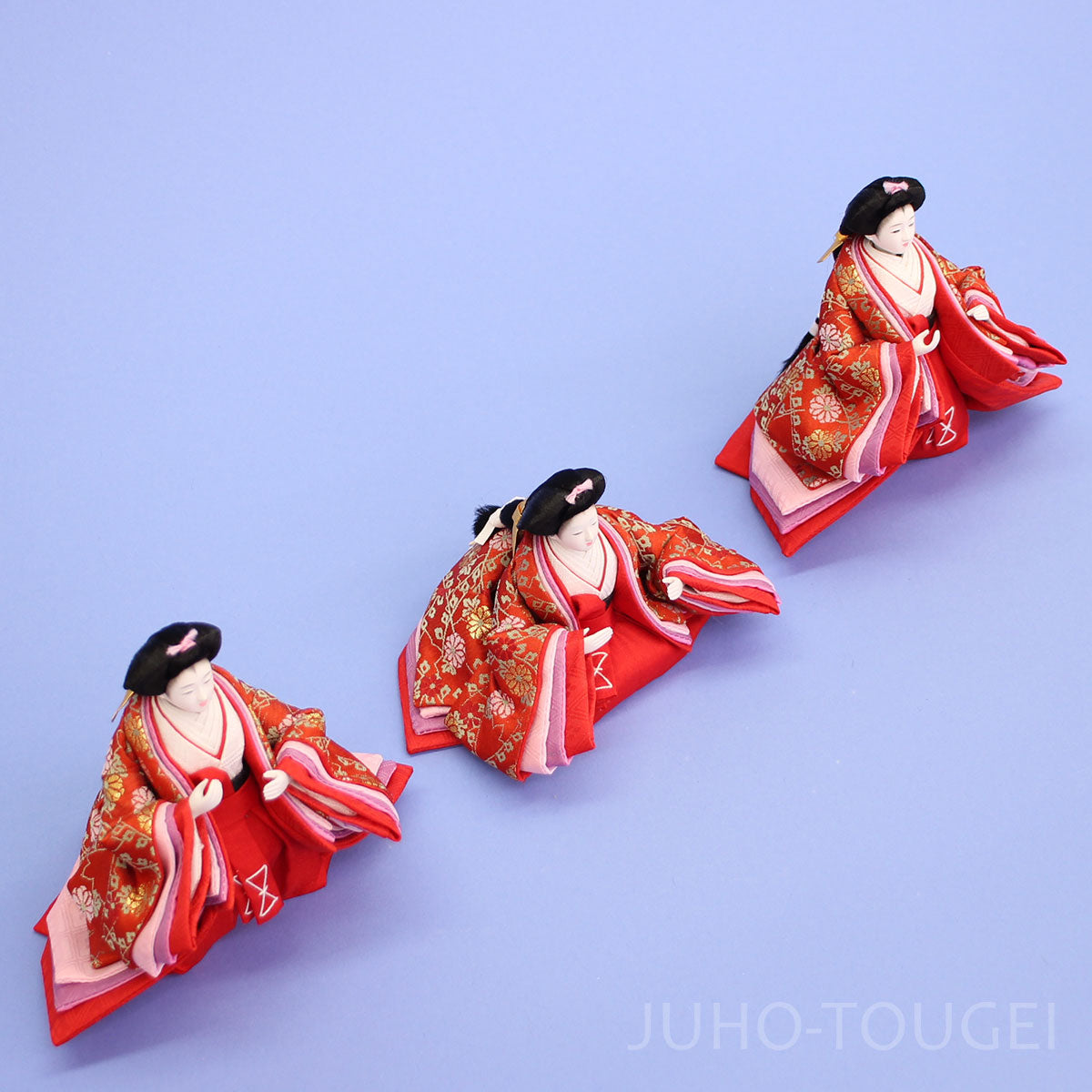 雛人形単品三人官女2 柳三寸サイズ #29 – 寿鳳人形の東芸