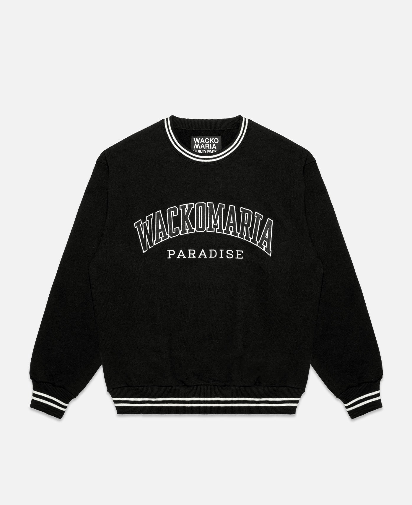 Wacko Maria - Heavy Weight Crew Neck Sweat Shirt (Type-1) (Black