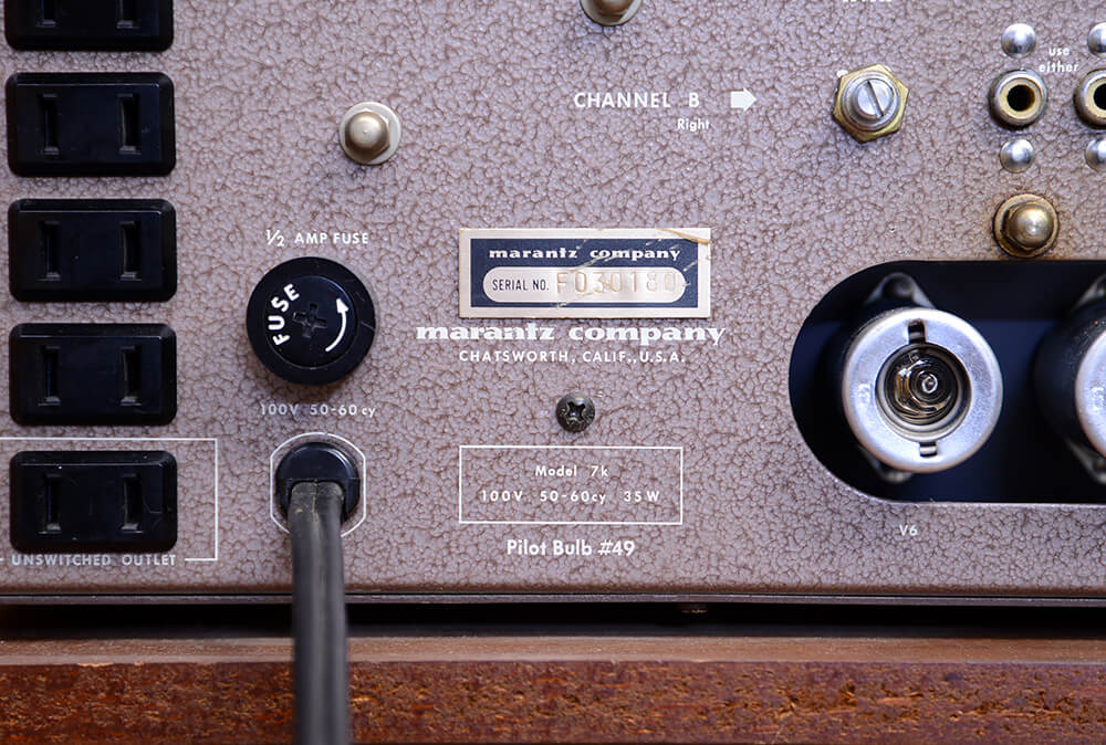 Marantz model 7k 真空管プリアンプ / 札幌の中古オーディオ・レコード