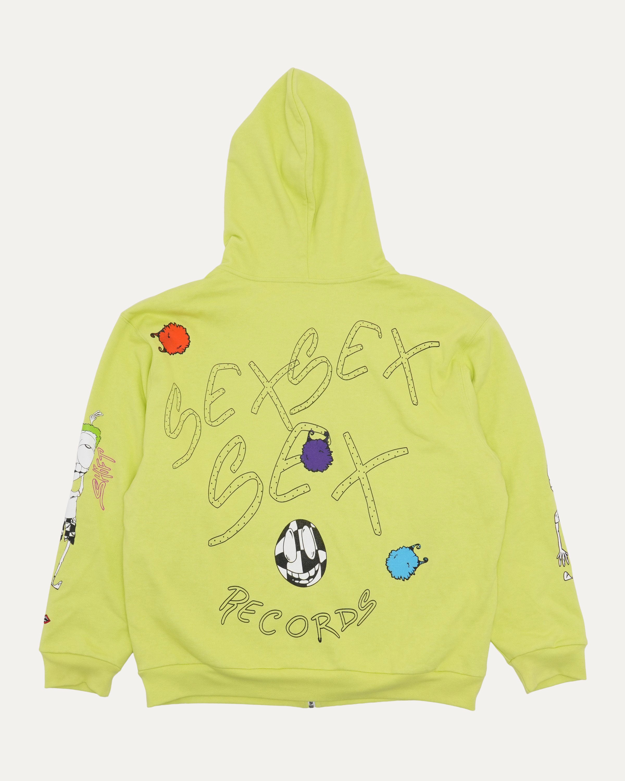 Chrome Hearts Matty Boy Thermal Lined Sex Records Zip Up Hoodie