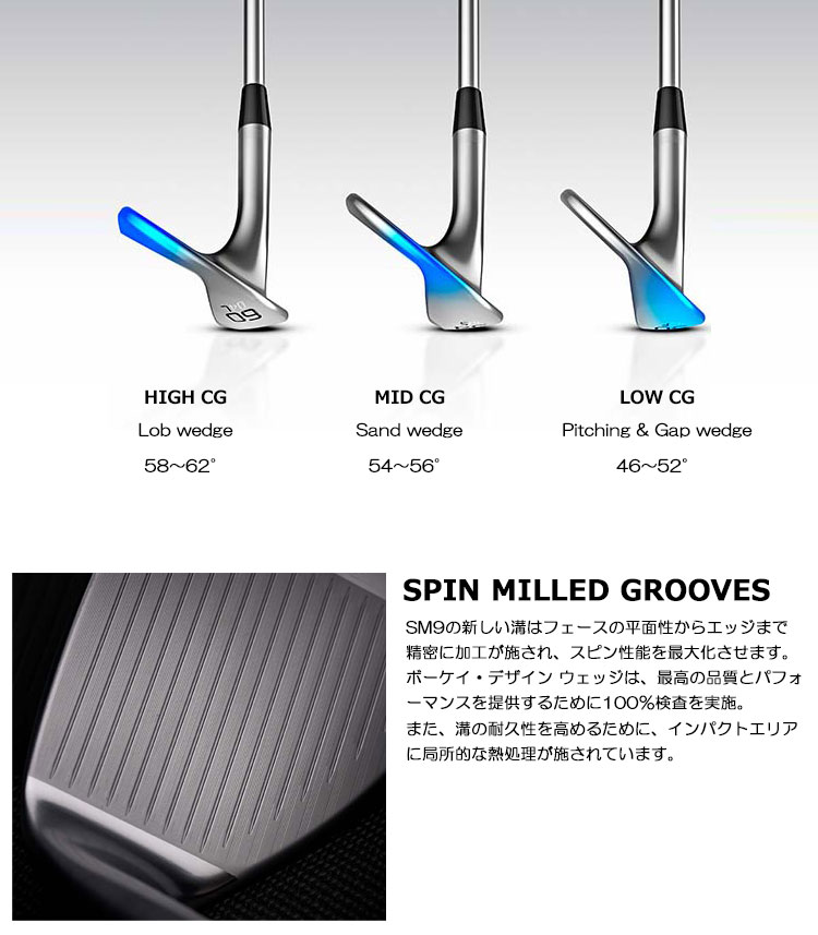 ゴルフ クラブ タイトリスト ボーケイ VOKEY SM9 ウェッジ メンズ 右用