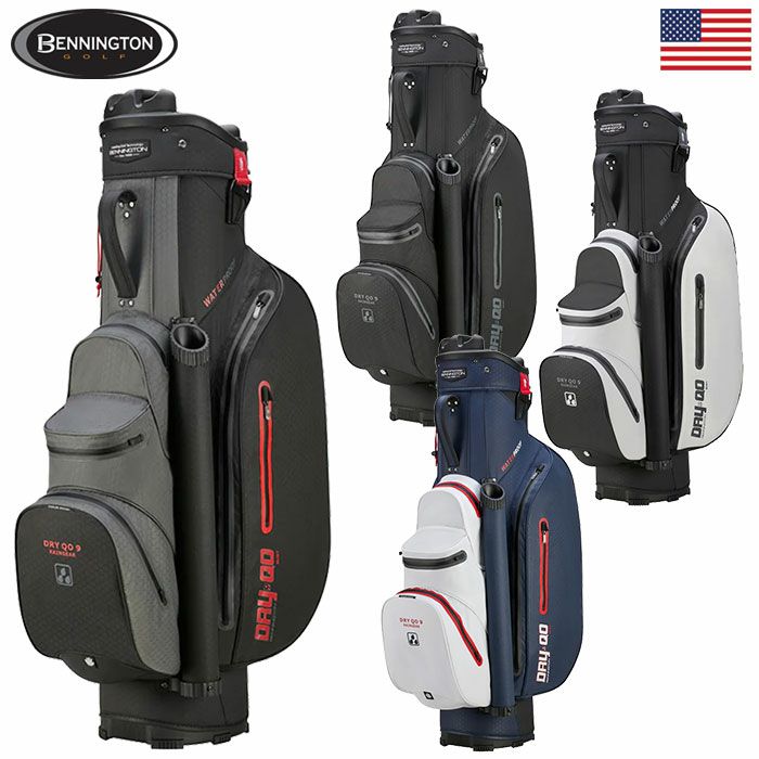 BENNINGTON ZONE キャディバッグ グレー⁄レッド14分割 ベニントン ZONE