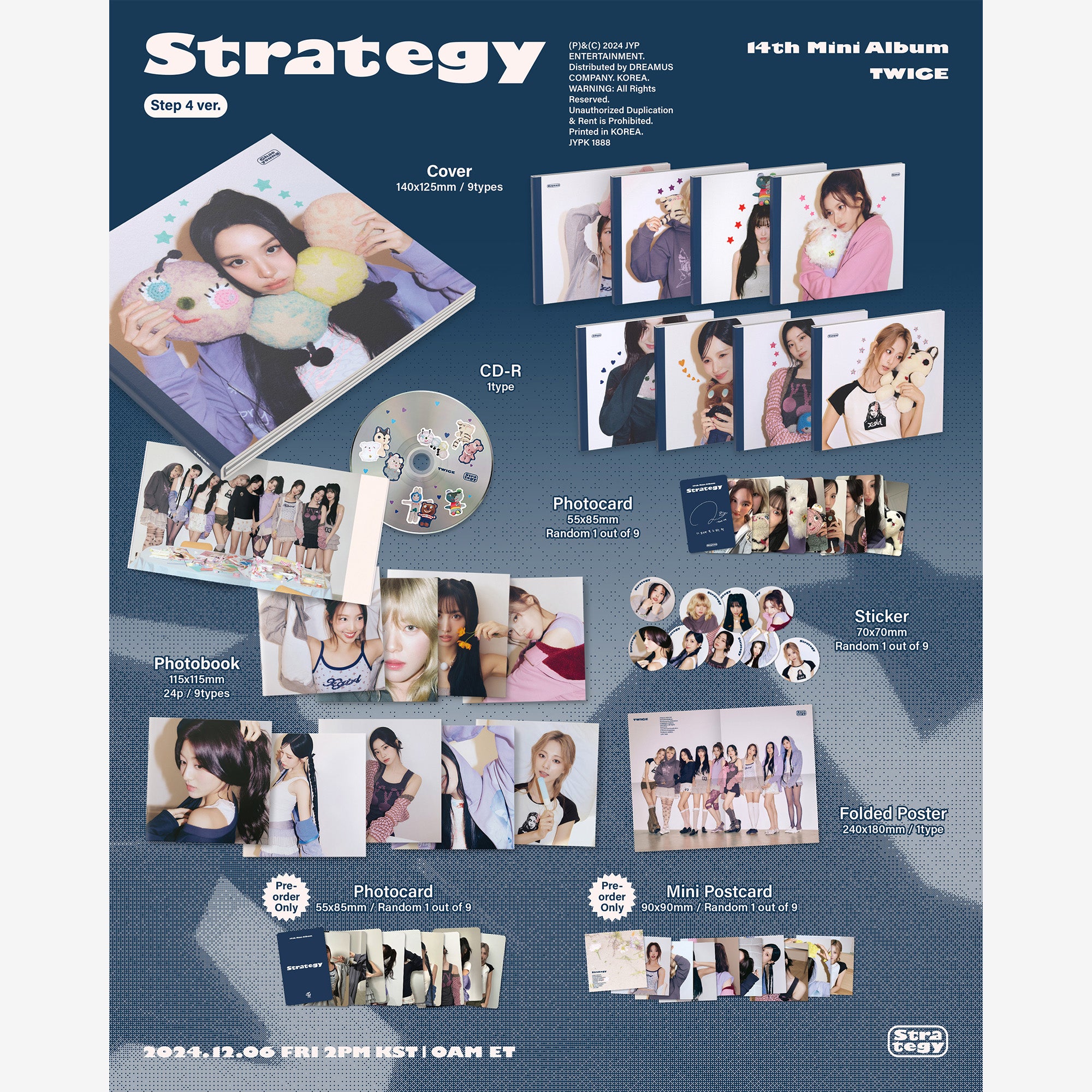 TWICE 14TH MINI ALBUM『STRATEGY』（Digipack ver.）【輸入盤】 – JYP
