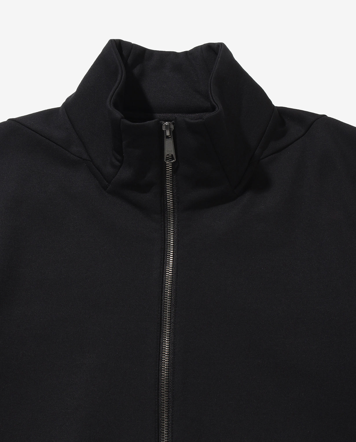 668_QX ウールダブルフェイス フルZIPトラックジャケット (ブラック