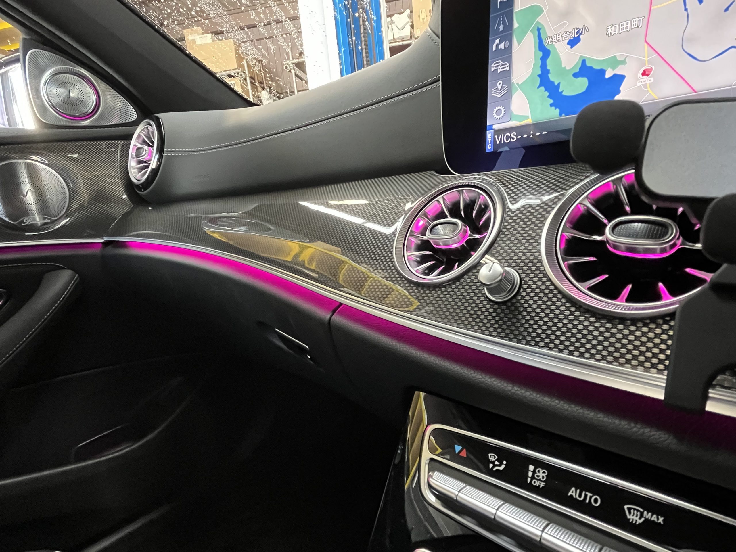 W213 E63S アンビエントライト連動エアコン吹き出し口＆ロータリー