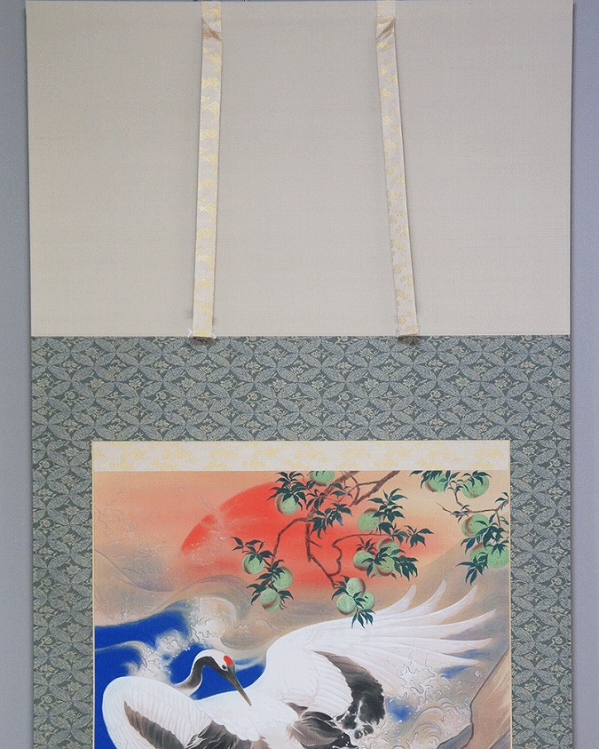 稲垣雅彦 旭波祥鶴 (大幅) | 掛軸(掛け軸)販売／表装ご依頼は掛軸