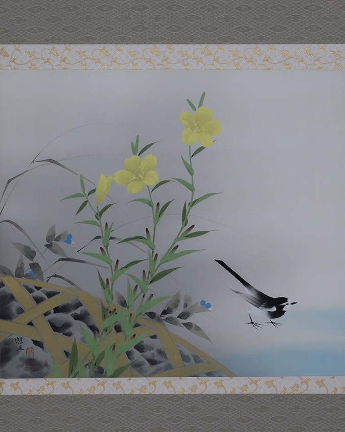 山田帆丘 水辺 | 掛軸(掛け軸)販売／表装ご依頼は掛軸いっぷく掛軸