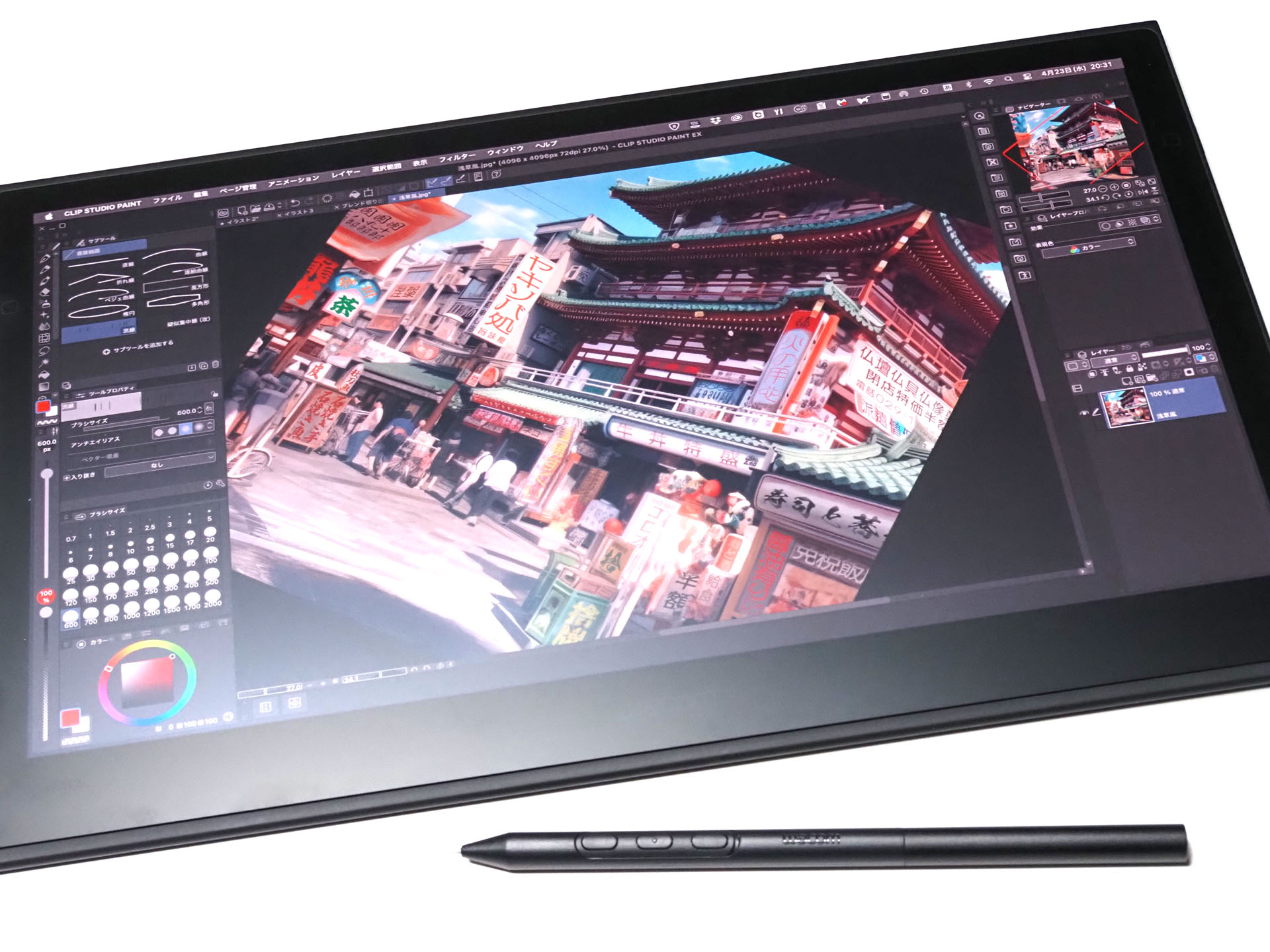 値段はちょいお高めだけど使い心地はイイ ワコムの有機ELペン