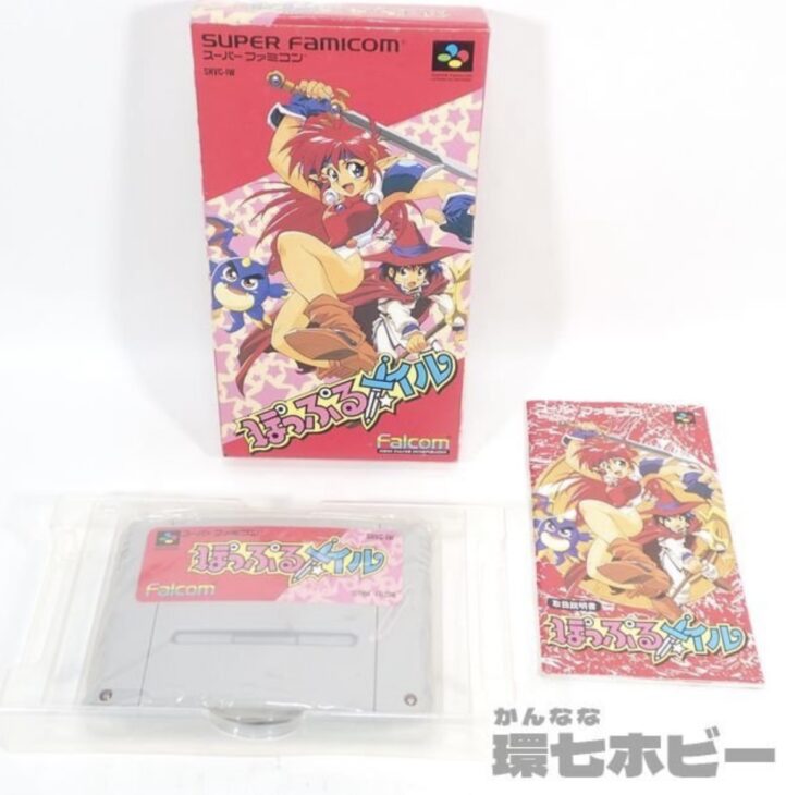 SFC】日本ファルコム ぽっぷるメイル スーパーファミコン ソフト（箱