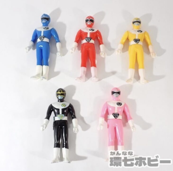 ポピー 大戦隊ゴーグルファイブ ソフビ 5体セットを出張買取いたしまし