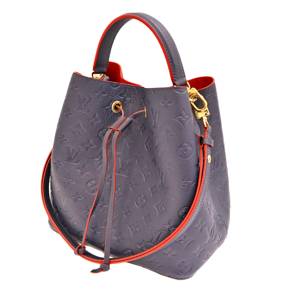 ルイヴィトン モノグラム アンプラント ネオノエ ネイビー 巾着