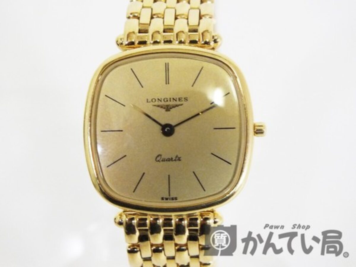 美品】LONGINES ロンジン 金無垢 腕時計 750刻印 K18 クォーツ