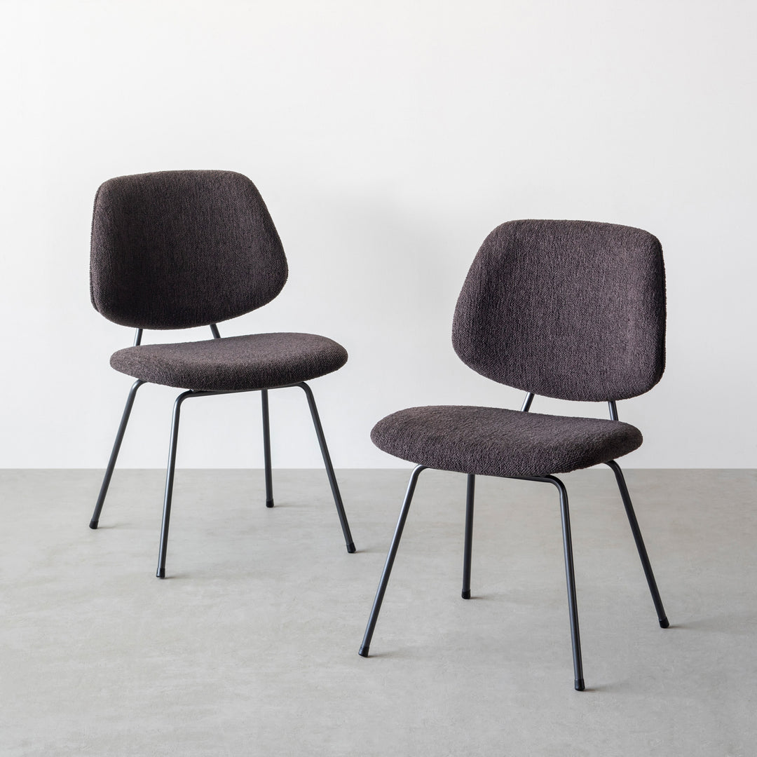 Stylish × Fit モダンデザイン ダイニングチェア 2脚セット – KANADEMONO