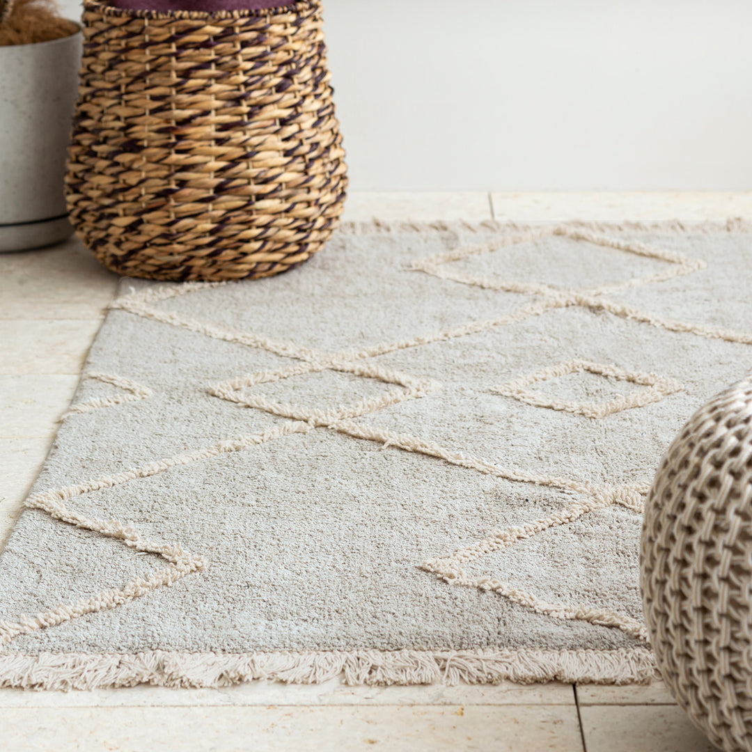 Shaggy Design Rug - Greige 140×200 – KANADEMONO