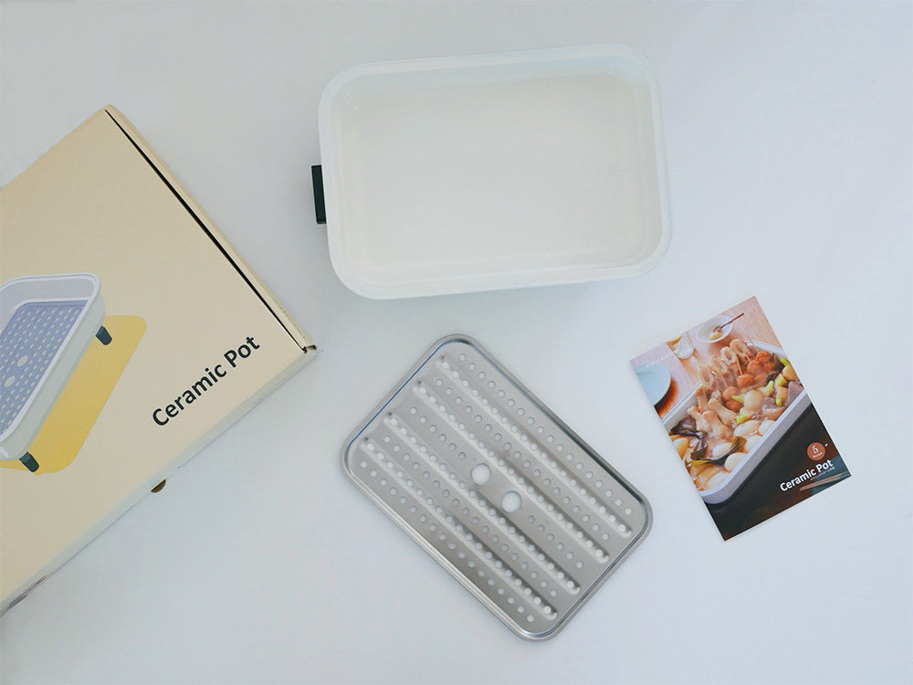 recolte＞丸洗いできるコンパクトなホットプレート用セラミックス