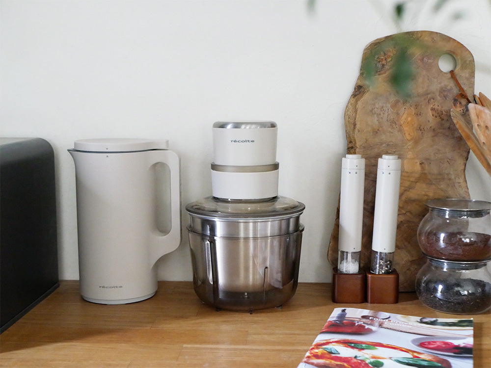 recolte/レコルト＞フードプロセッサーコンボ クリーム ホワイト