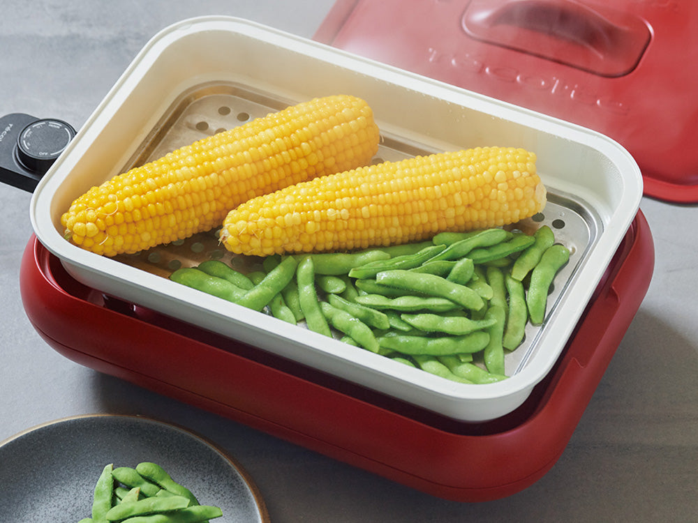 recolte＞丸洗いできるコンパクトなホットプレート用セラミックス