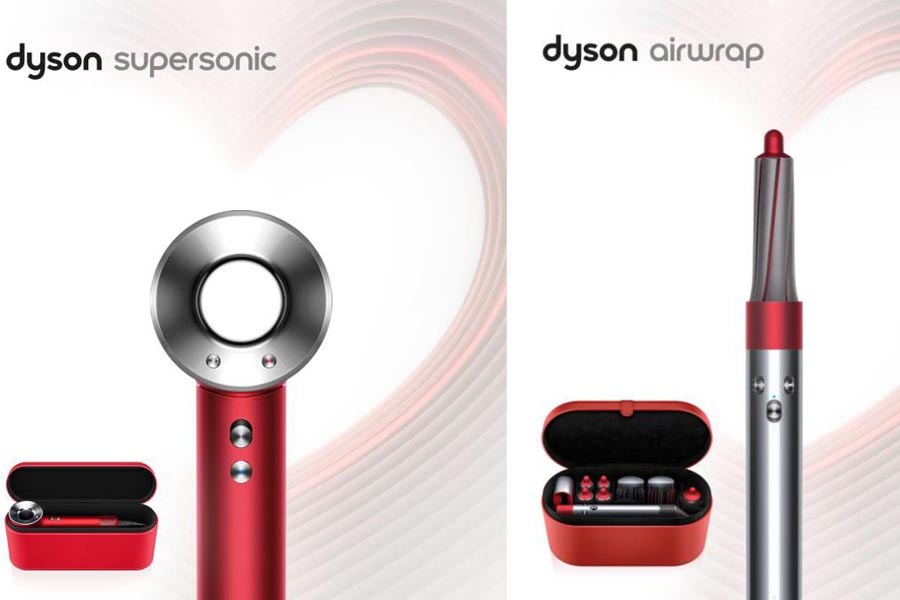 赤いダイソン。ヘアドライヤーとスタイラー数量限定色 - 家電 Watch